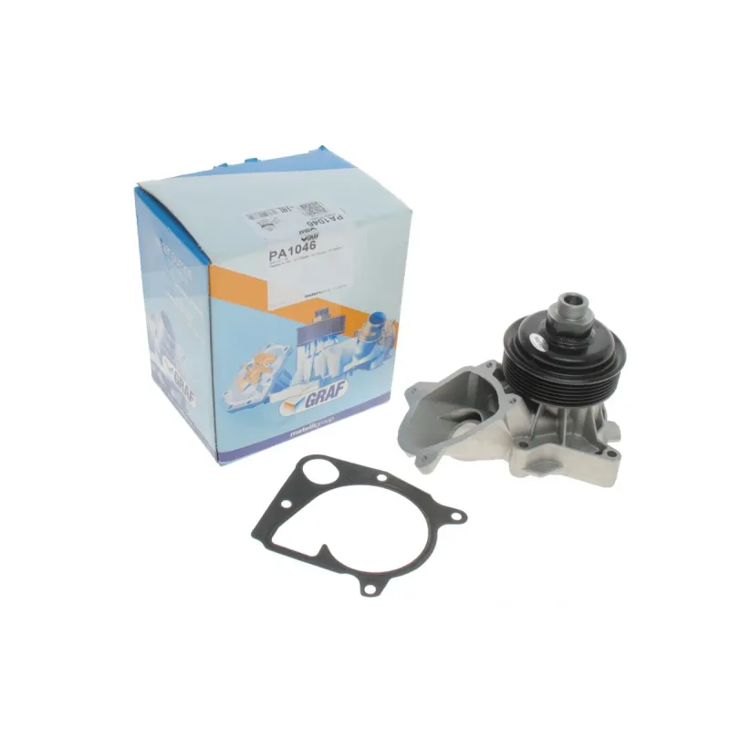 Помпа води GRAF PA1046 для BMW 3 E46/E90 320d/330d 2001-2011, 6 лопатей, Ø 95 мм
