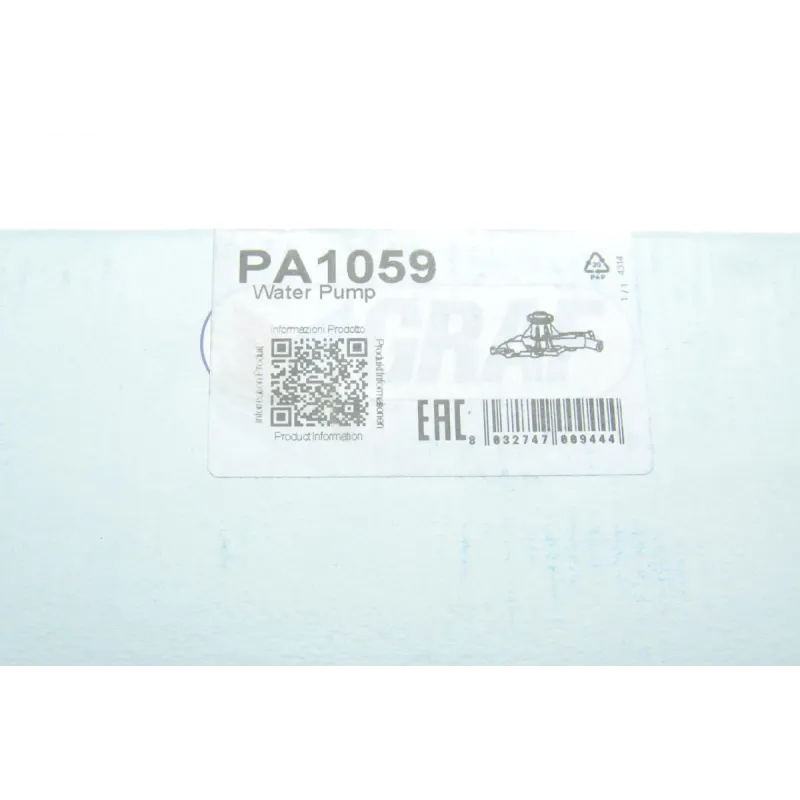Помпа води GRAF PA1059 для Mercedes-Benz Sprinter 2.7CDI 2000-2006 (8 лопатей, Ø 40мм)