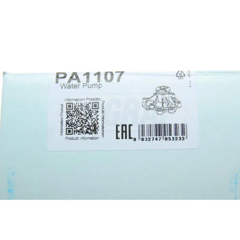 Насос водяний GRAF PA1107 для Mercedes-Benz C-Class W203/W204, E-Class W211/W212 1.8 2002-, 6 лопатей, Ø 30мм