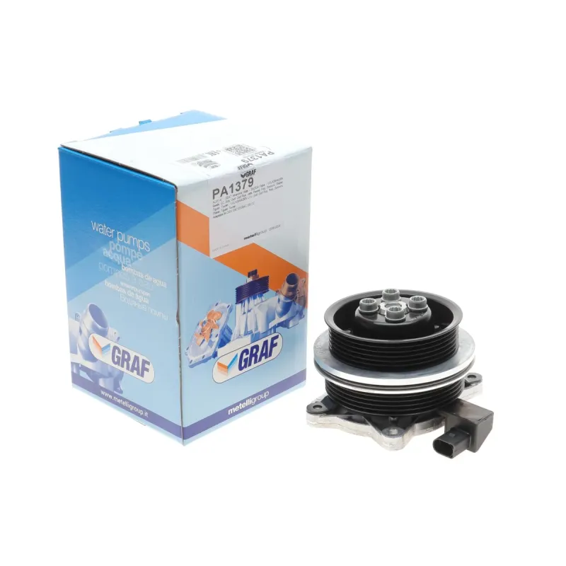 Помпа води GRAF PA1379 електромагнітна для Audi A1, VW Golf V/VI/Passat/Touran 1.4 TSI/FSI 2006-2018 (7 лопатей, 11 ребер)