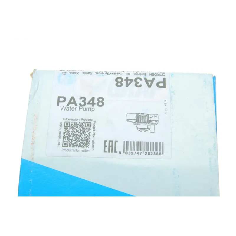 Помпа води Citroen Berlingo/Xsara/Peugeot Partner/306/309/405/406 1.6/1.8/1.9 87-02(20z)(B/B)(6 лоп)