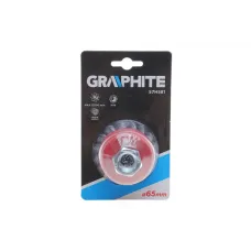 Щітка торцева Ø65 мм GRAPHITE 57H581 для металу, дерева, пластику