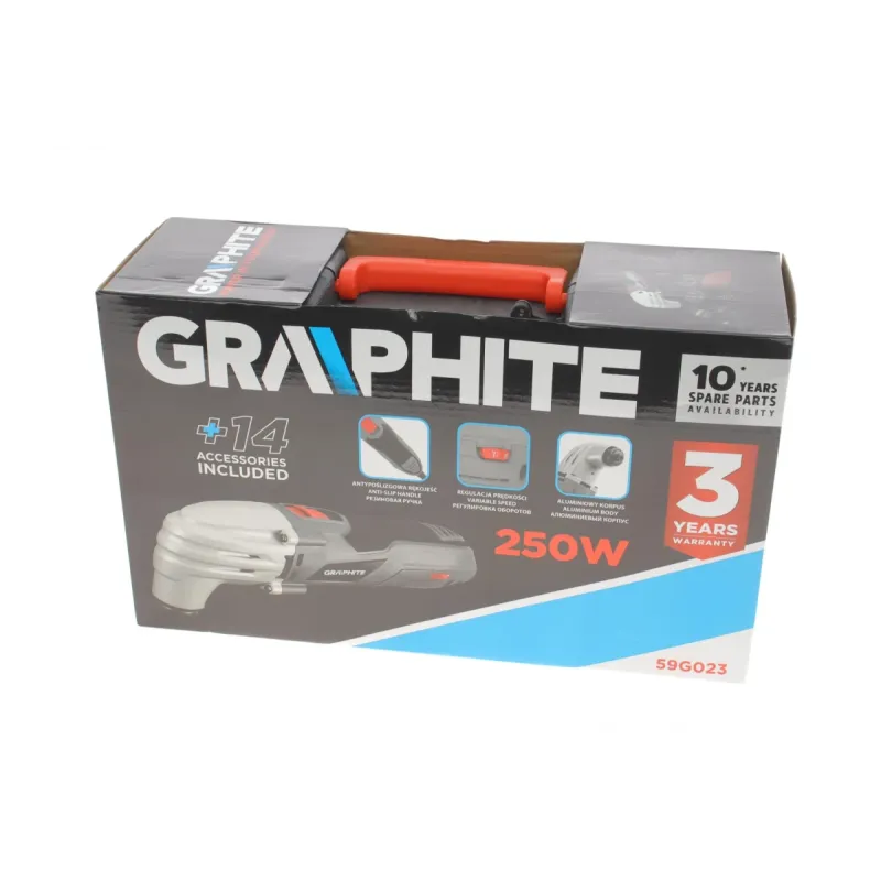 Багатофункціональна шліфмашина-різак GRAPHITE 59G023 (15000-21000 об/хв, 250W)