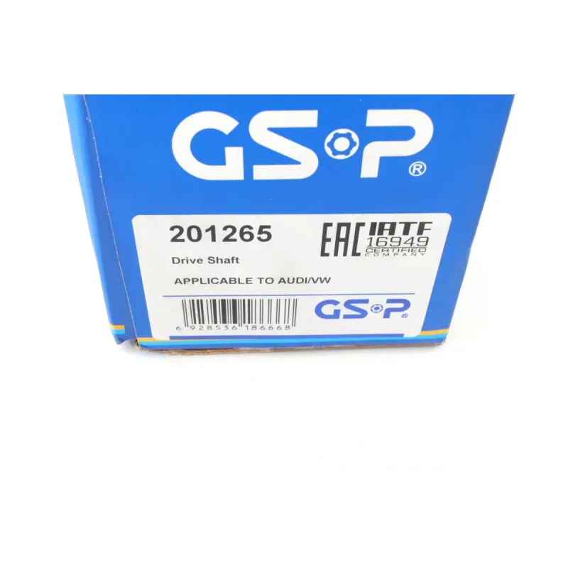 Піввісь передня GSP 201265 для Volkswagen Tiguan 4motion 2.0 D 2007-2018 (L) 557 мм