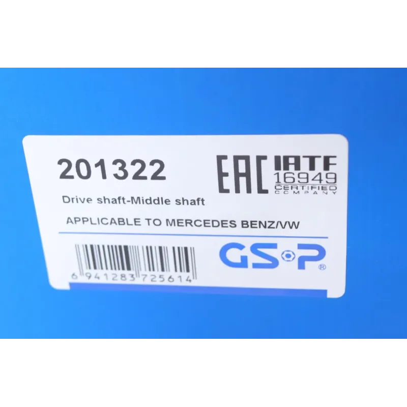 Піввісь задня GSP 201322 для Mercedes-Benz Sprinter 906, 840 мм, d=39.45/z=30
