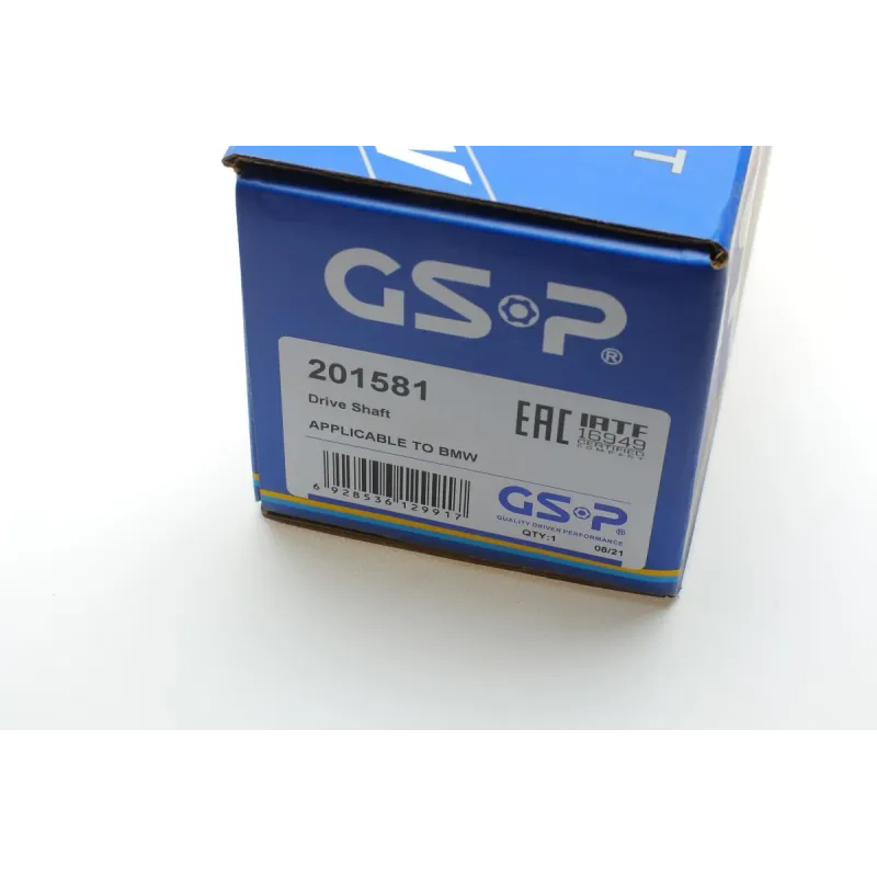 Піввісь передня GSP 201581 для BMW 5 F10/F11, 6 F06/F12/F13 xDrive (37x27/562 мм)
