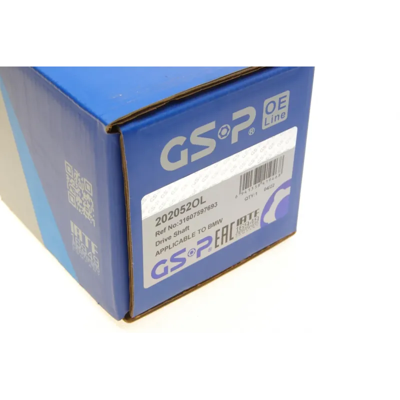 Піввісь передня GSP 202052OL для BMW 1 (F20) M140i xDrive 340 л.с. 2016-2019, 31x27/550 мм
