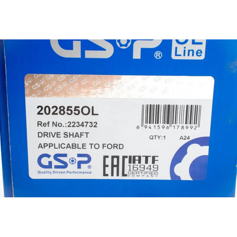 Піввісь передня GSP 202855OL для Ford Focus IV 1.5 EcoBlue 2018-, 27x35/686 мм