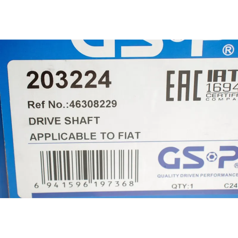 Піввісь (передня) Fiat Panda 1.2/1.3D 04- (R) (25x22x820)