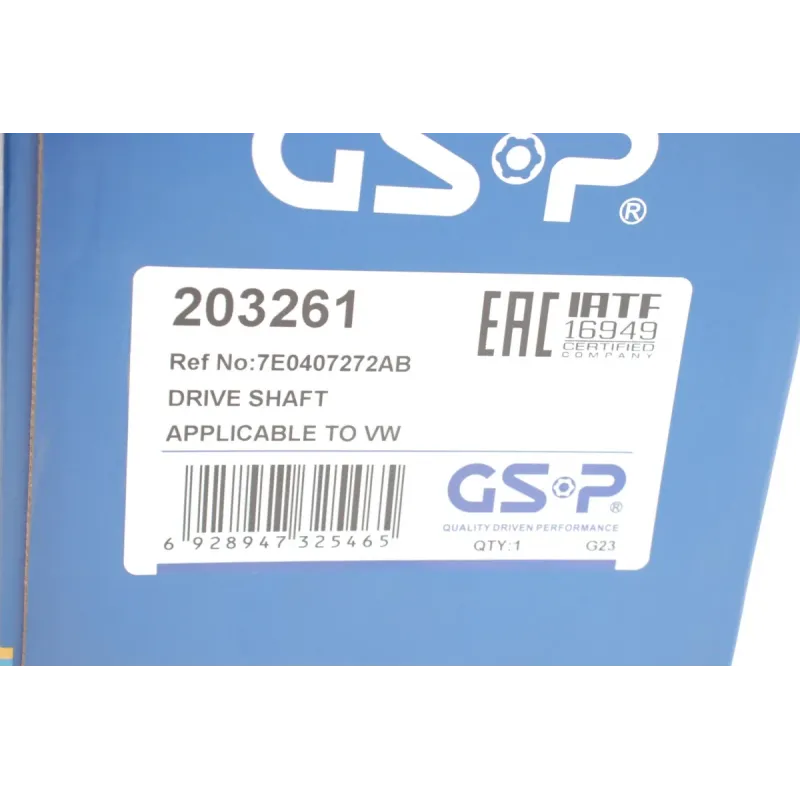 Піввісь VW T5 2.0TDI 103kw 09-15 (R) (26x38x857)
