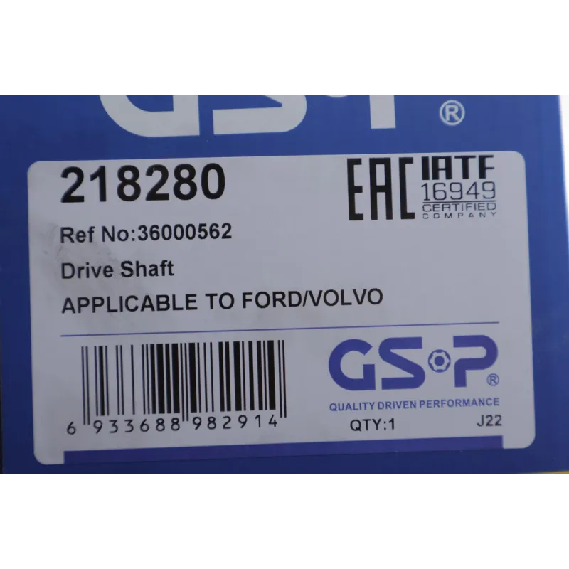 Піввісь (передня) Ford Focus 2.0 TDCi/Volvo S40/V50 04-12 (R) (36x26x918)