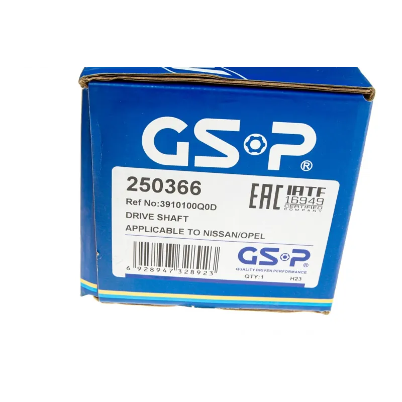 Піввісь GSP 250366 для Renault Master II 2.5 dCi 2006-, 28x39x1116 мм (+ABS)