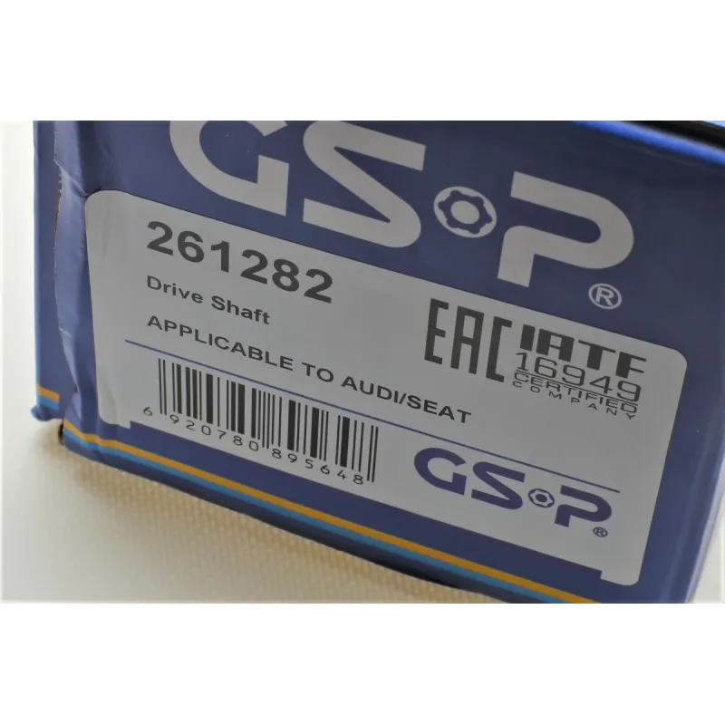 Піввісь передня GSP 261282 для VW Caddy III 04-15, Passat B7 09-14 (36x521 мм)