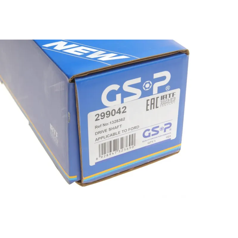 Піввісь передня GSP 299042 для Ford Tourneo Connect, Transit Connect 2002- (25x26x963 мм)