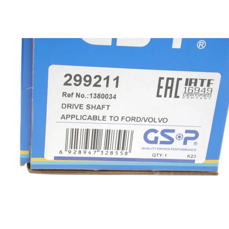 Піввісь (передня) Ford Galaxy/Mondeo 1.6-2.2 TDCi 06-15 (L) (40x26x603)