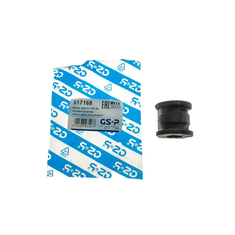 Втулка стабілізатора переднього GSP 517168 для VW Polo, Skoda Fabia/Roomster 1999- (d=17mm)