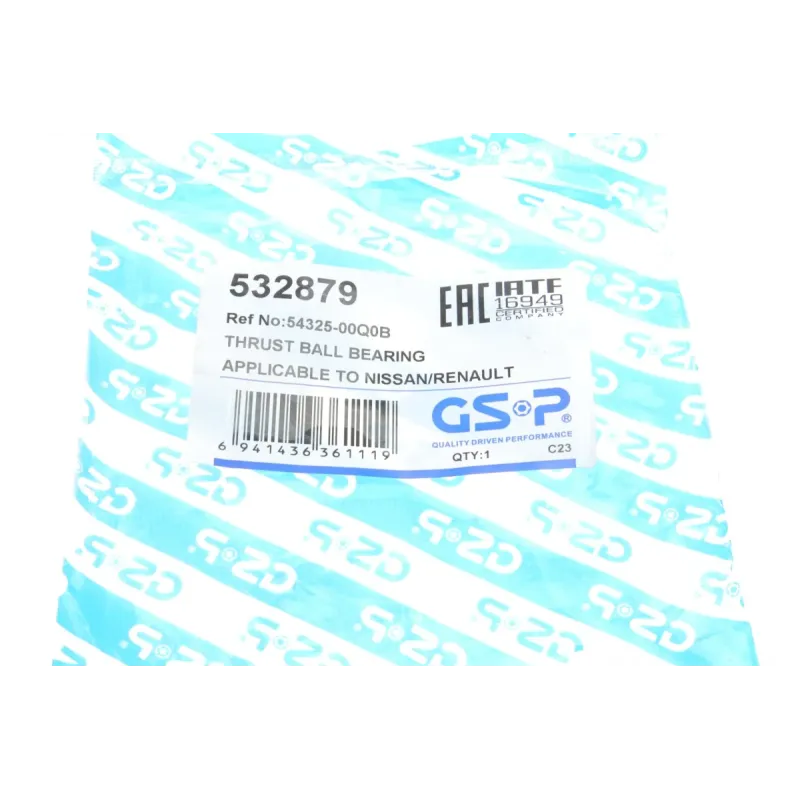 Підшипник опорний амортизатора GSP 532879 для Nissan Qashqai J11, Renault Megane IV