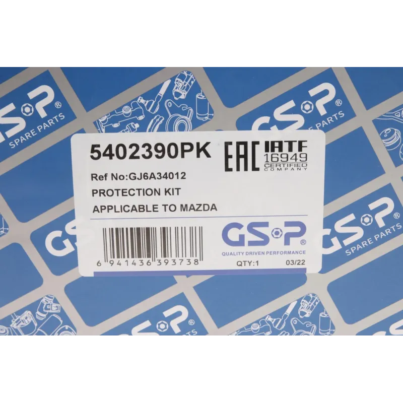 Пильник + відбійник амортизатора передній GSP 5402390PK для Mazda 6 GG 2002-2007