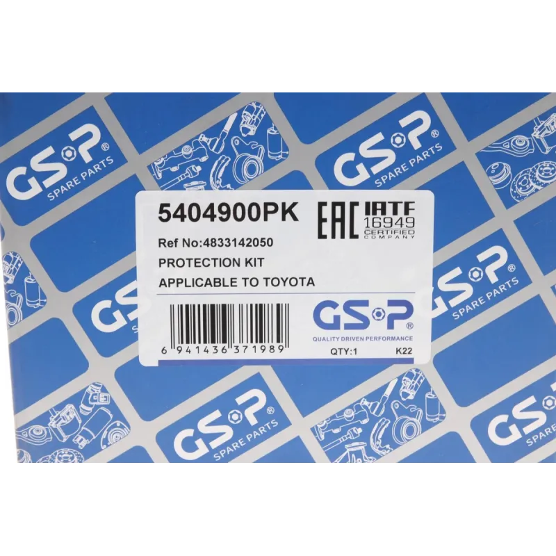 Пильник + відбійник амортизатора передній GSP 5404900PK для Toyota RAV 4 III (ACA3_, ACE_, ALA3_, GSA3_, ZSA3_) 2005-2013