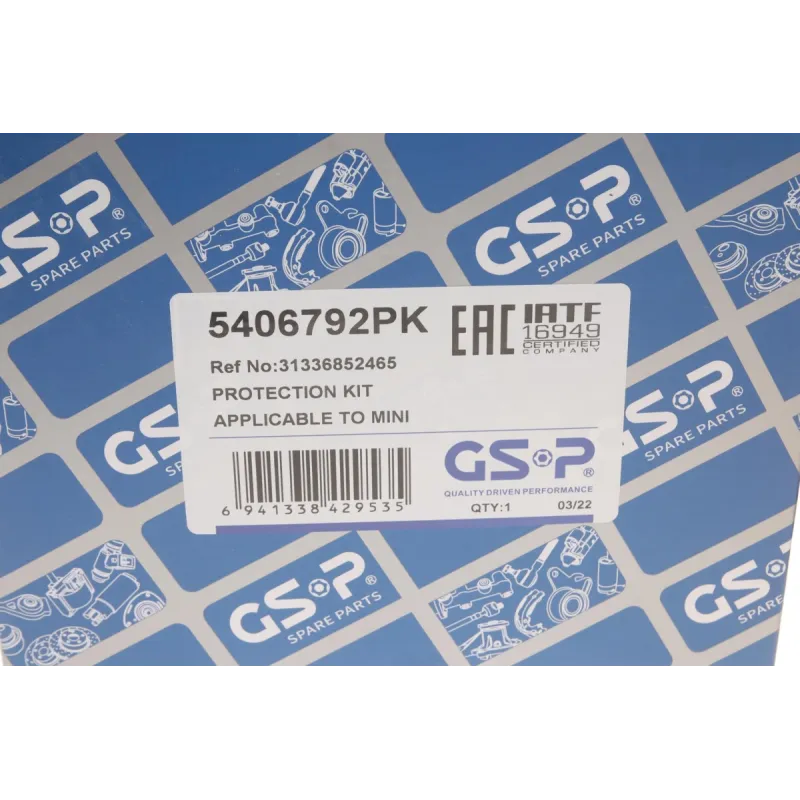Пильник + відбійник амортизатора передній GSP 5406792PK для Mini Cooper/One F55/F56 2013-