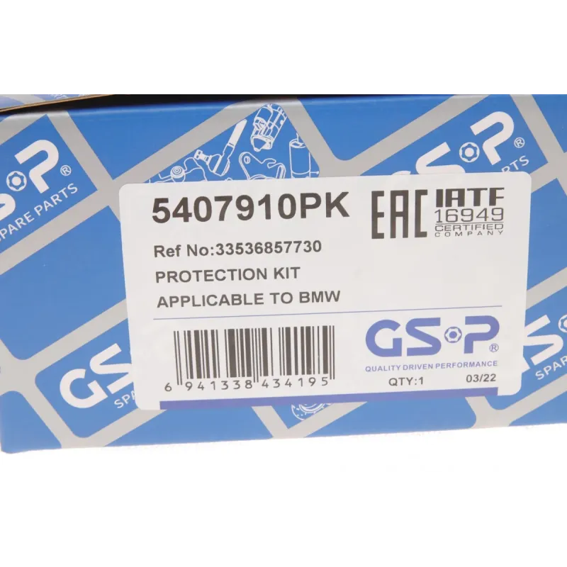 Пильник + відбійник заднього амортизатора GSP 5407910PK для BMW 1 (F20/F21), 3 (F30/F80) 2010-