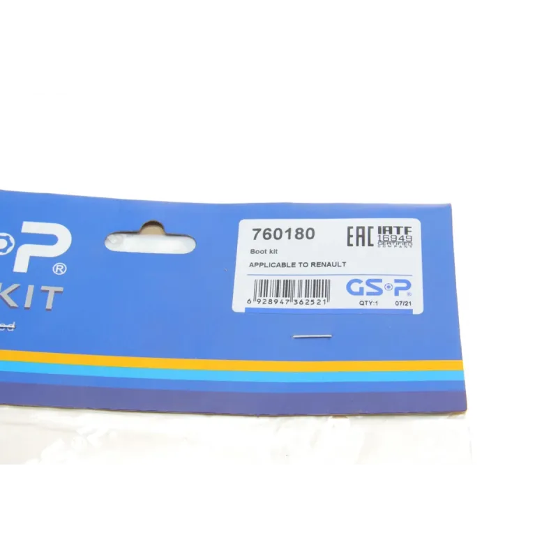 Пильник ШРКШ внутрішній GSP 760180 для Renault Clio III/Laguna III 2004- (17.5x60.5x79 мм)