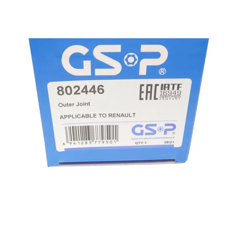 ШРКШ зовнішній GSP 802446 для Renault Captur 1.2 TCe 2016-, Megane IV 1.2 TCe 2015- (25x33/148 мм)