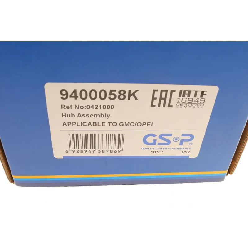 Підшипник маточини задній GSP 9400058K для Opel Astra F 1991-2005, 136 мм