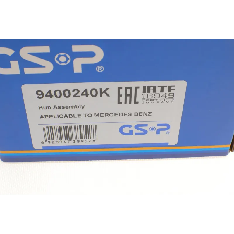 Підшипник маточини задній GSP 9400240K для Mercedes-Benz A-Class W169/B-Class W245 2004-2012 (D=143mm, M14x1.5, +ABS)
