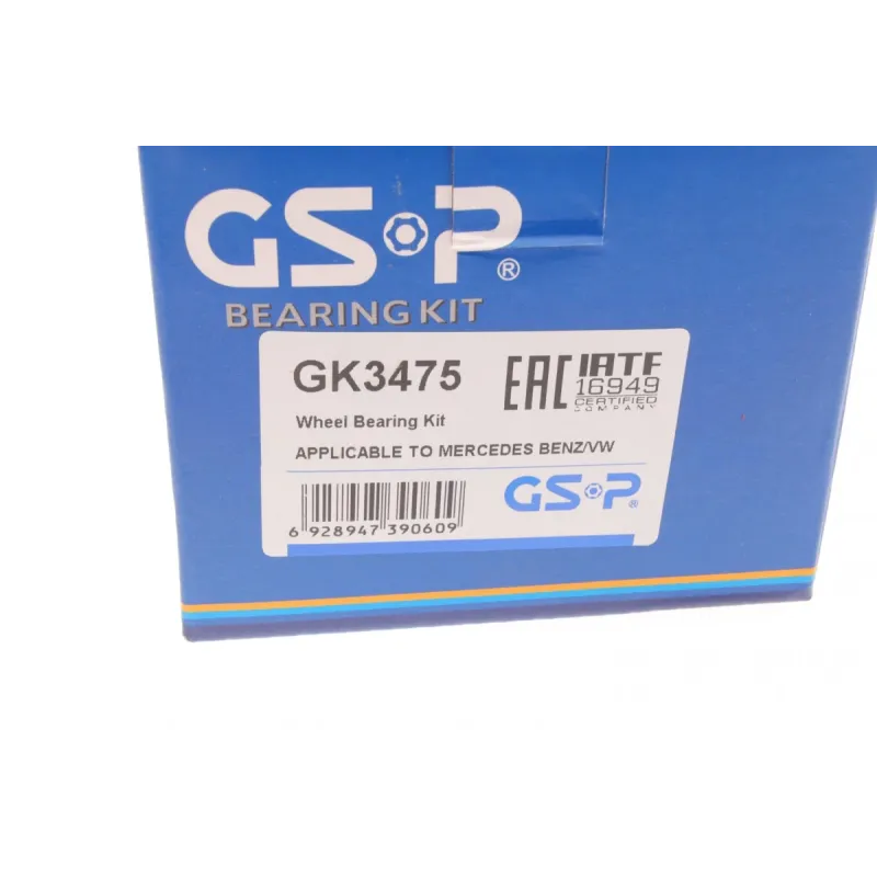 Підшипник маточини задній GSP GK3475 для Mercedes-Benz Sprinter 4-t, VW LT 46 (904) 1996-2006, 55x90x23 мм