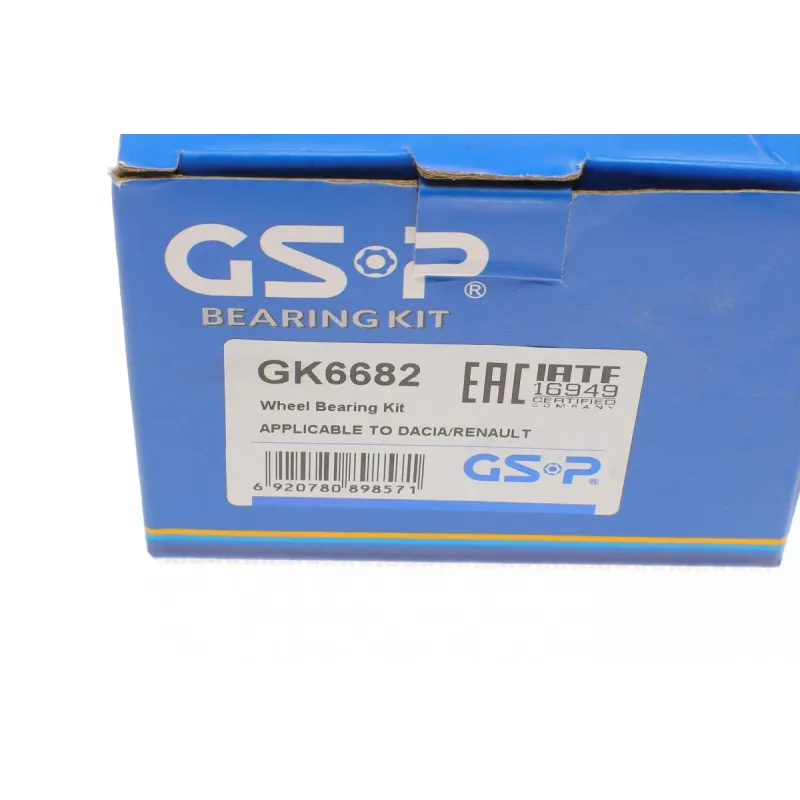Підшипник маточини передній GSP GK6682 з ABS для Renault Megane III/Fluence 2008-, 42x80x39 мм