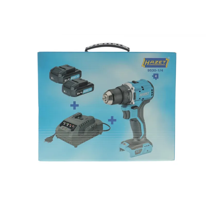 Дриль ударний акумуляторний HAZET 9530-1/4 з кейсом