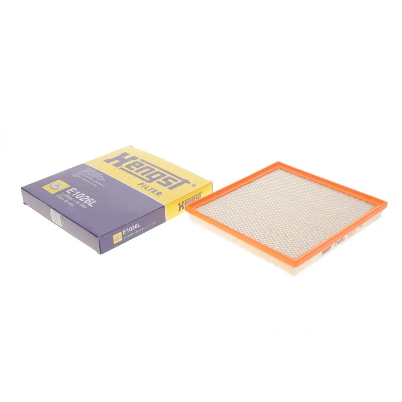 Фільтр повітряний HENGST FILTER E1026L для Chevrolet Cruze, Opel Astra J, 250x256x33 мм