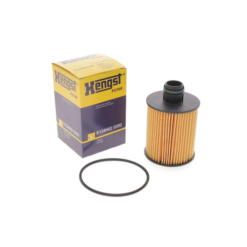 Фільтр масляний HENGST FILTER E124H02 D202 для Opel Astra J/Insignia 2.0CDTi, Combo 1.3-2.0CDTi 2010-, 66x105x48x25 мм