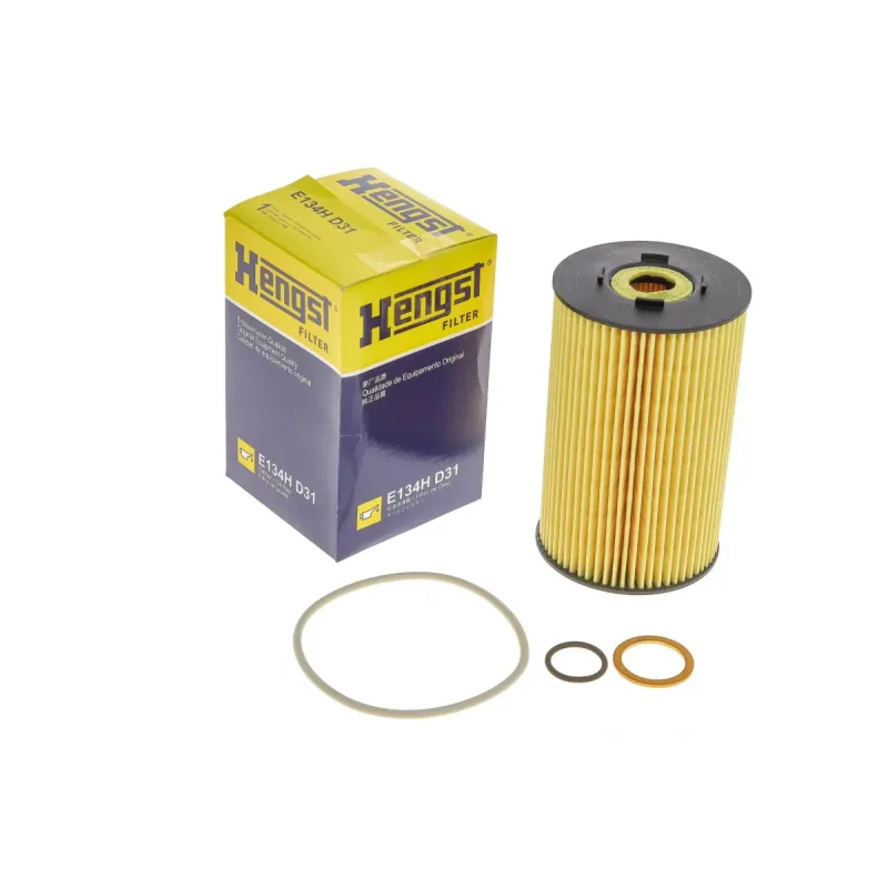 Фільтр масляний HENGST FILTER E134H D31 для Mercedes-Benz T2/LN1 1986-1994, 83x131 мм