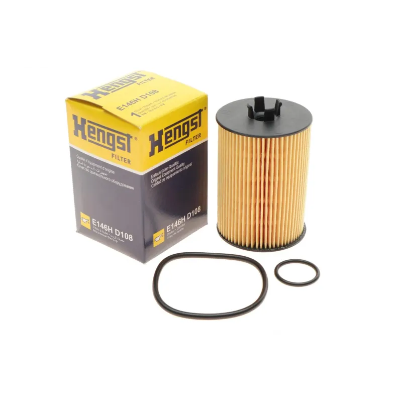 Фільтр масляний HENGST FILTER E146H D108 для Mercedes-Benz A-Class (W169) B-Class (W245) 1.5-2.0 M266 2004-2012