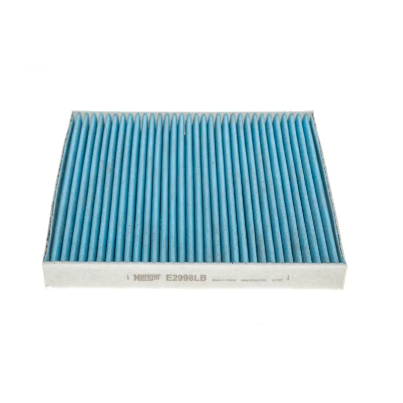 Фільтр салону HENGST FILTER E2998LB вугільний для VW Golf/Passat, Audi A3, Skoda Octavia, 253x235x30 мм