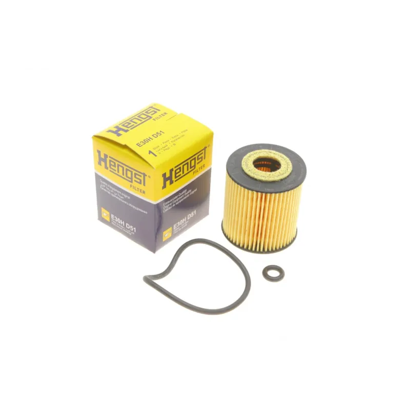 Фільтр масляний HENGST FILTER E30H D51 для Smart City-Coupe/Cabrio 0.6-0.8 CDI 1998-2007, 52x22x55 мм