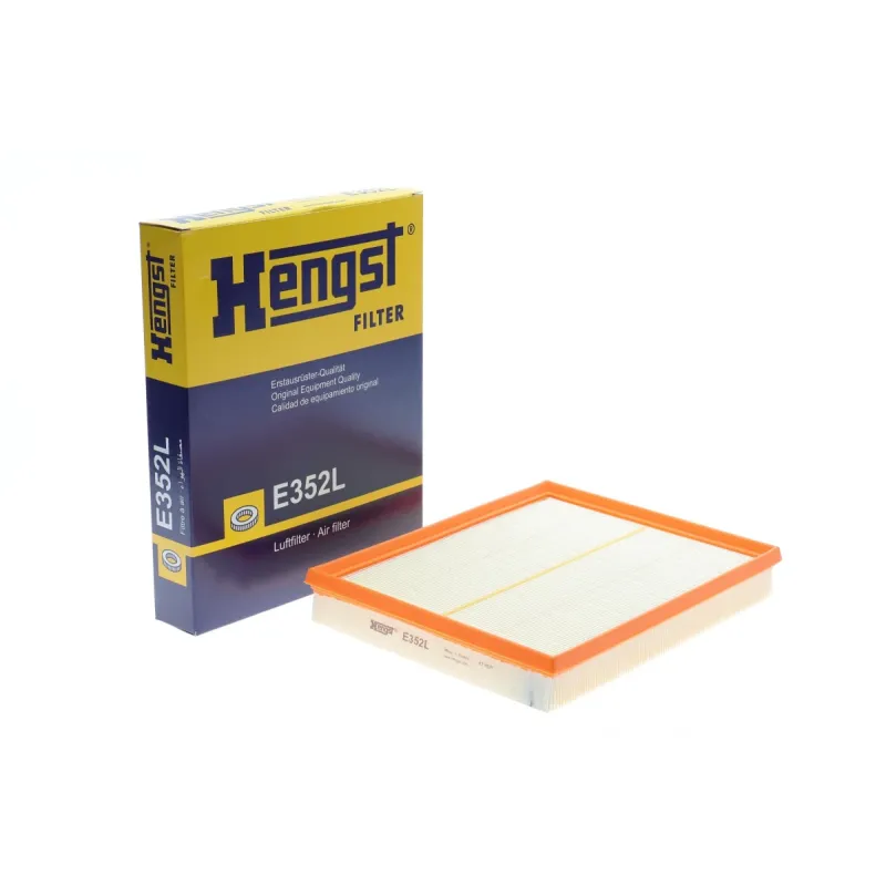 Фільтр повітряний HENGST FILTER E352L для Opel Astra G/H 1998-2015, 292x234x42 мм
