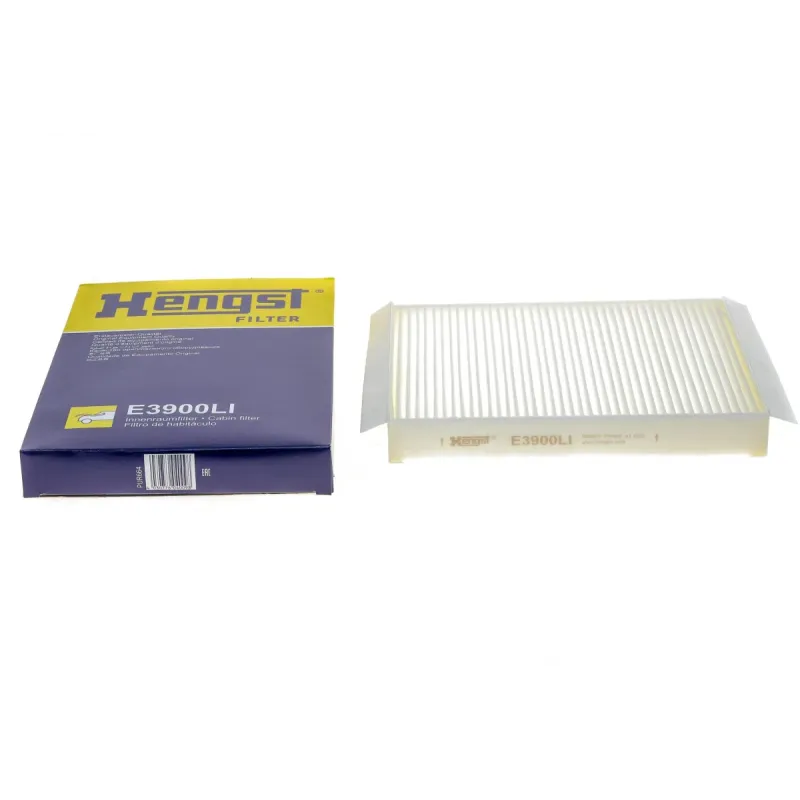 Фільтр салону HENGST FILTER E3900LI для Mercedes-Benz C-Class W205, E-Class W213, G-Class W463, M-Class W166, GLE 248x189x31 мм