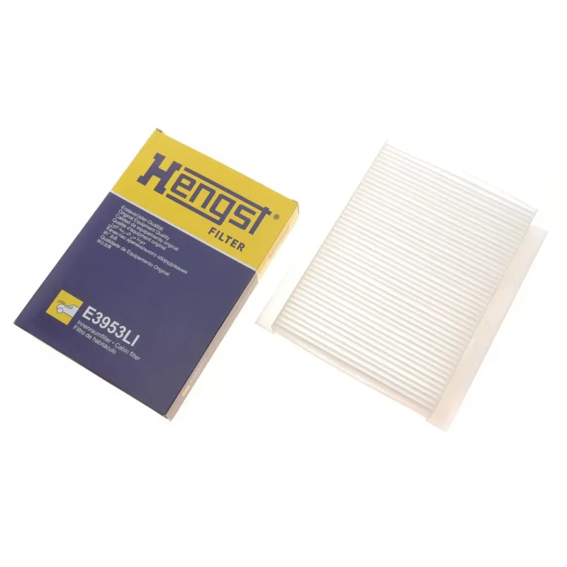 Фільтр салону HENGST FILTER E3953LI для Fiat 500L, 500X, Jeep Renegade, Compass, Alfa Romeo Tonale, 220x157x30 мм