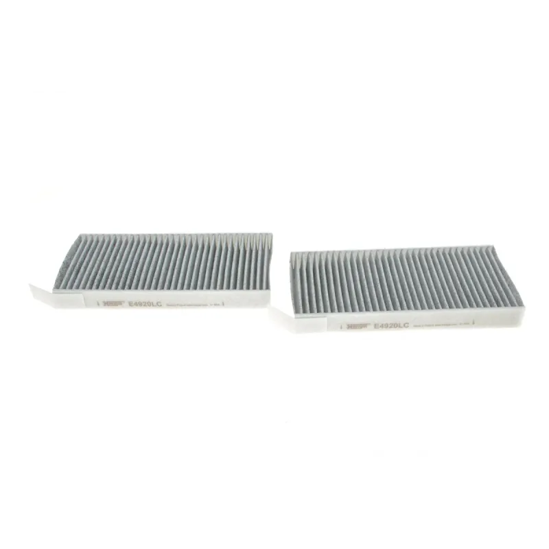 Фільтр салону вугільний HENGST FILTER E4920LC-2 для Renault Laguna III 2007-, 164x132x30 мм (комплект 2 шт.)