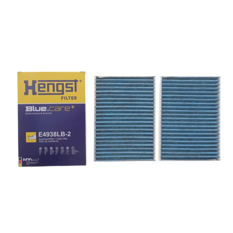 Фільтр салону HENGST FILTER E4938LB-2 вугільний антибактеріальний комплект 2 шт. BMW 5 G30/7 G11/G12 2015-