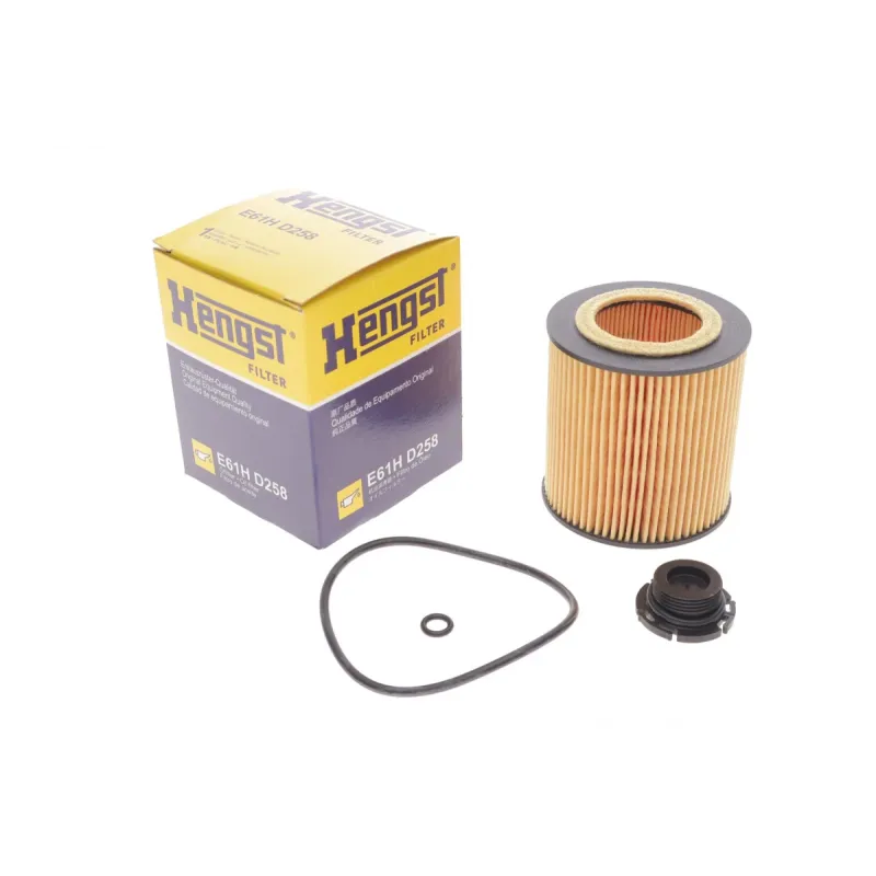 Фільтр масляний HENGST FILTER E61H D258 для BMW 5 (F10/F11) 3 (F30/F80) 76x38x80 мм