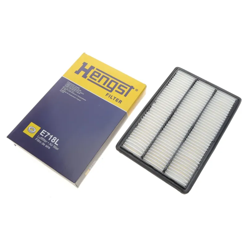 Фільтр повітряний HENGST FILTER E718L для Mitsubishi Pajero II/III/IV 2.5TDI-3.2DI/3.5-3.8 2000-, 357x235x48 мм