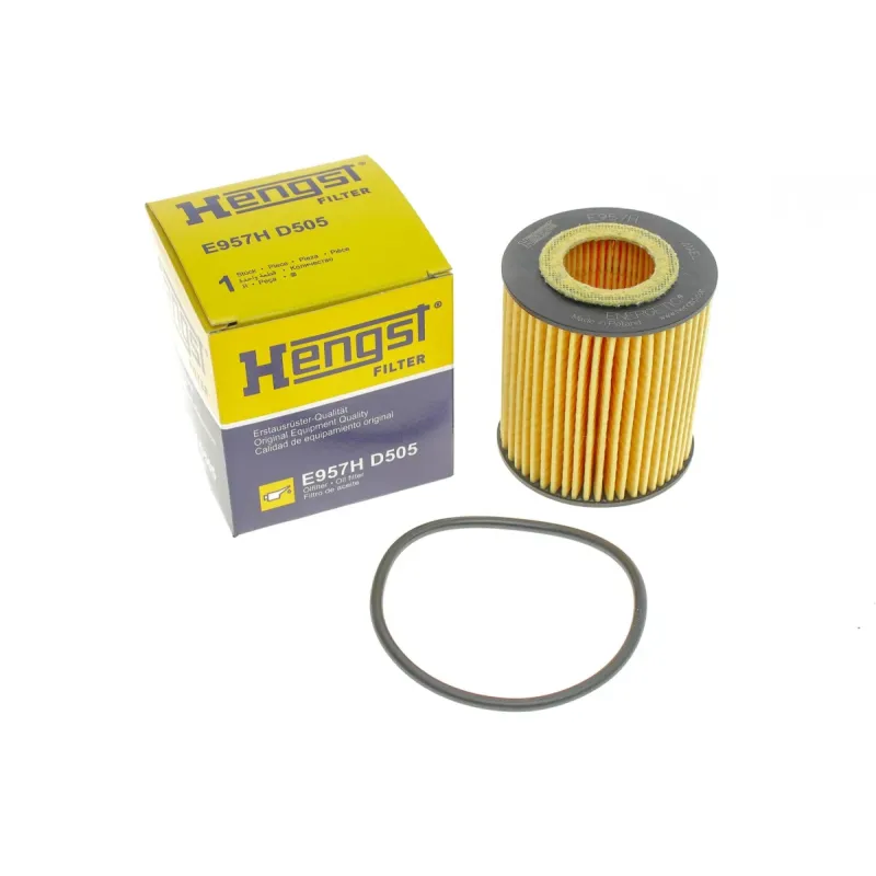 Фільтр масляний HENGST FILTER E957H D505 для Citroen Berlingo/Peugeot Partner 1.5 BlueHDi 2018-, 65x76x28/27 мм