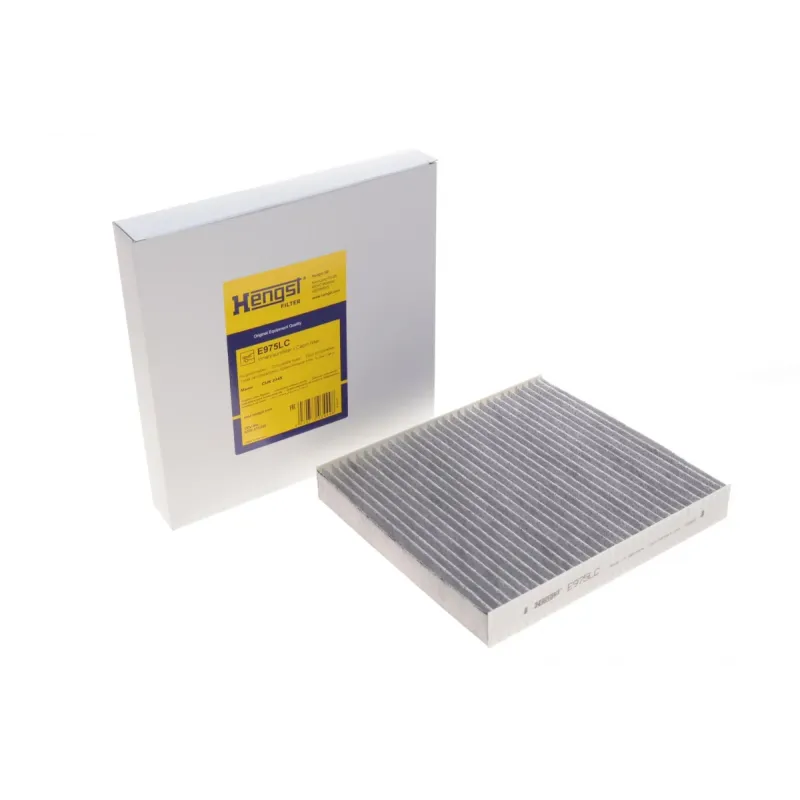 Фільтр салону HENGST FILTER E975LC вугільний для Nissan Almera, Lexus GS, 222x200x30 мм