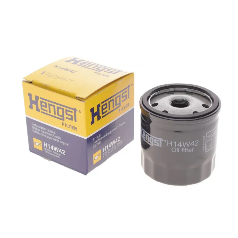 Фільтр масляний HENGST FILTER H14W42 для Renault Kangoo 1.5 dCi, Dacia Dokker 1.5 dCi, Mercedes-Benz Citan 1.5 CDI, 72/75x78 мм