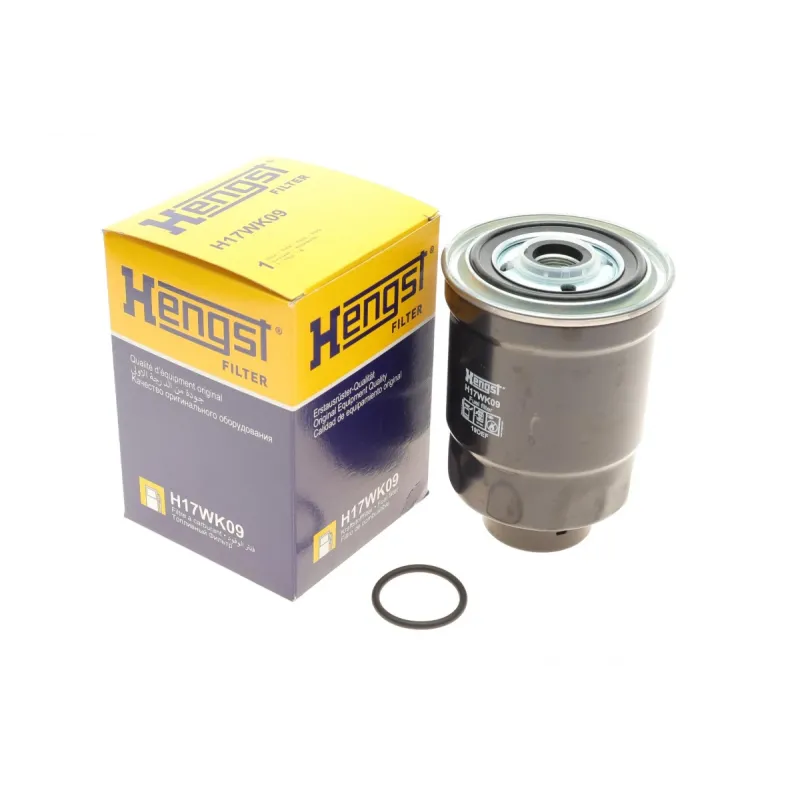 Фільтр паливний HENGST FILTER H17WK09 для Mazda 323, Hyundai Galloper, Mitsubishi L 300, 90x63x72x140 мм