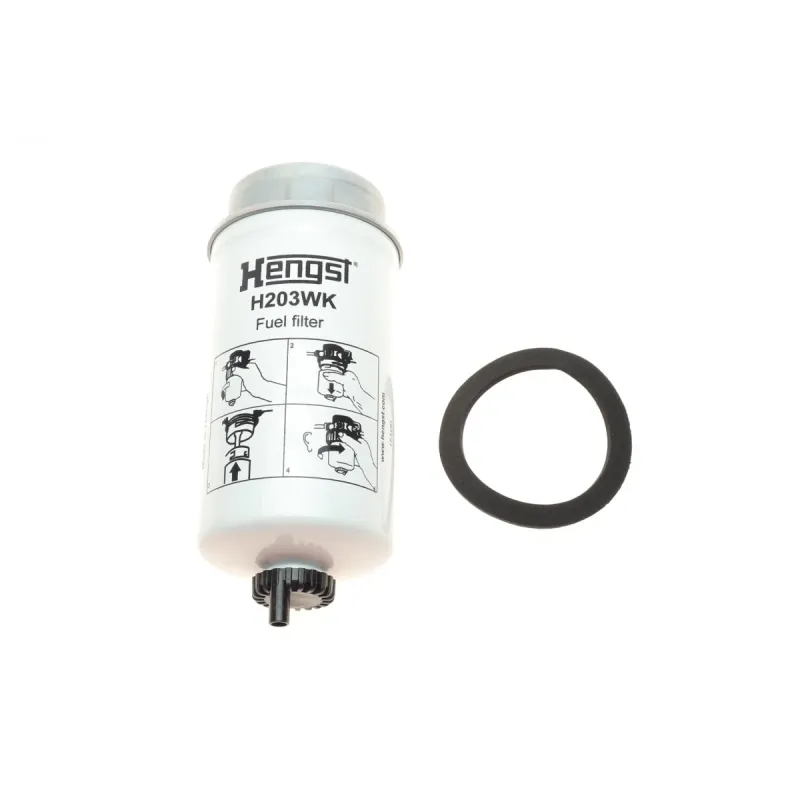Фільтр паливний HENGST FILTER H203WK для Ford Transit 2.0/2.4 DI 2000-2006, 83x16x193 мм